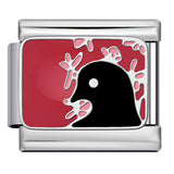 European and American Popular Fashion DIY Elastic Strap Chain Titanium Steel Welded Drip Oil Pattern Italian Module Bracelet