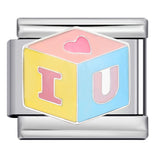 Italian Module Bracelet Fashion Drip Oil Titanium Steel Bracelet DIY Strap Chain Children's Toy Gift Wholesale