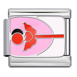 Cross Border Hot Selling Italian Module Bracelet Titanium Steel Drip Oil Welding Pattern DIY Watch Strap Chain Bracelet Wholesale