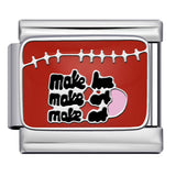 European and American Popular Fashion DIY Elastic Strap Chain Titanium Steel Welded Drip Oil Pattern Italian Module Bracelet