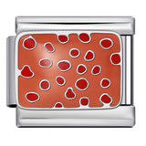 New Stainless Steel Welding Drip Oil DIY Bracelet Italian Module Bracelet Colorful Pattern Personalized Splicing Bracelet