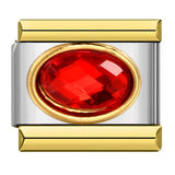 Inlaid New Titanium Steel Welding Oil Drop DIY Italian Module Bracelet Italian Charm Bracelet