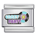 European and American Cross-border Italian Module Bracelet DIY Titanium Steel Welding Pattern Gold-plated Drip Oil Bracelet Accessories Wholesale