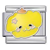 Cute Cartoon Character Series Titanium Steel Welding Drip Oil DIY Bracelet Italian Module Bracelet Accessories Wholesale