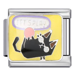 Italian Module Bracelet Stainless Steel Welding Drip Oil Animal Pattern DIY Free Splicing Combination Bracelet Accessories