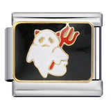 Cross Border Halloween Italian Module Bracelet Gothic Titanium Steel Welding Drip Oil DIY Bracelet