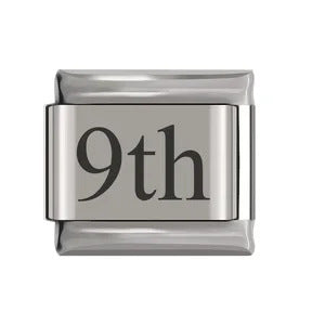 New Stainless Steel Date Italian Module Bracelet Laser Engraved Bracelet Italian Bracelet