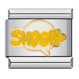 Classic Cartoon Dog DIY Bracelet Stainless Steel Italian Module Bracelet Titanium Steel Welded Drip Oil Strap Chain