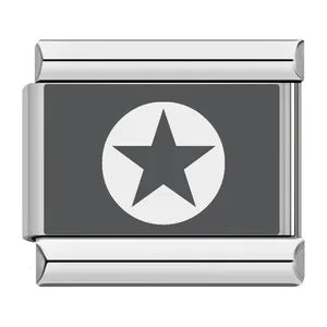 Laser Engraved 26 English Letters Italian Module Bracelet Stainless Steel Bracelet Italian Bracelet