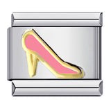 Color Stamping Series DIY Italian Module Bracelet Titanium Steel Gold Plated Drip Oil Elastic Splicing Bracelet Accessories