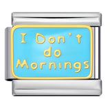 Stainless Steel Welded Gold-Plated Drip Oil DIY Personalized English Elastic Patchwork Bracelet - Italian Module Wholesale