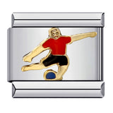 New Titanium Steel Gold Plated Welding Pattern DIY Italian Module Bracelet Italian Charm Bracelet