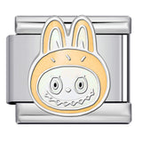 Cartoon Character Italian Module Bracelet Stainless Steel Welding Pattern DIY Elastic Splicing Versatile Bracelet