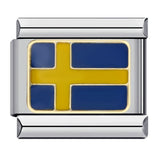 Flag, National Flag, Italian Module, Bracelet, Stainless Steel, Gold-plated, Oil Dripping, Welding Pattern, DIY Bracelet Wholesale