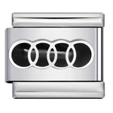 Italian Module Bracelet Automotive Logo Series Titanium Steel Welding Drip Oil DIY Elastic Splicing Table