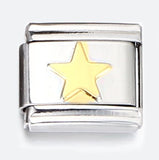 New Titanium Steel Black Alphabet DIY Italian Charm Bracelet Custom Name Link Chain