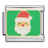 New Christmas Elements Italian Module Bracelet Personalized Welding Drip Oil Titanium Steel Bracelet DIY Strap Chain