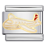 Italian Style Modular Bracelet with Transport Elements Titanium Steel Oil Dropping Design DIY Wristband