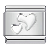 Stainless Steel Italian Module Bracelet with Gold Plated Stamping Pattern, Drip Oil DIY Elastic Personalized Strap Chain