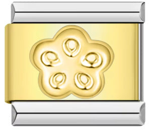 Gold Stamping Pattern Italian Module Bracelet DIY Gold Package Silver Titanium Steel Bracelet Italian Charms