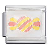 Gold and Silver Bottom Colorful Pattern Italian Module Bracelet Titanium Steel Welding Drip Oil DIY Bracelet Girlfriend Gift for Girls