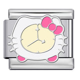 New Cute Cartoon Pattern Italian Module Bracelet Titanium Steel Gold Plated Welding DIY Strap Chain Bracelet