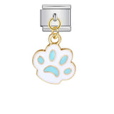 New Hook-style Colorful Drip Oil Claw Series Titanium Steel Italian Module Bracelet, DIY Elastic Splice Bracelet