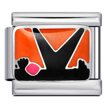 Personalized Pattern Italian Module Bracelet Stainless Steel Welding Drip Oil Cartoon DIY Elastic Splicing Bracelet