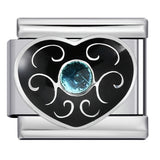 Black Gold Plated Cartoon DIY Italian Modular Bracelet Unique Welded Pattern Stainless Steel Bangle