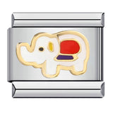 Cross Border Hot Selling Cute Pet Series Titanium Steel Welding Drip Oil Wristband Cartoon DIY Italian Module Bracelet Wholesale