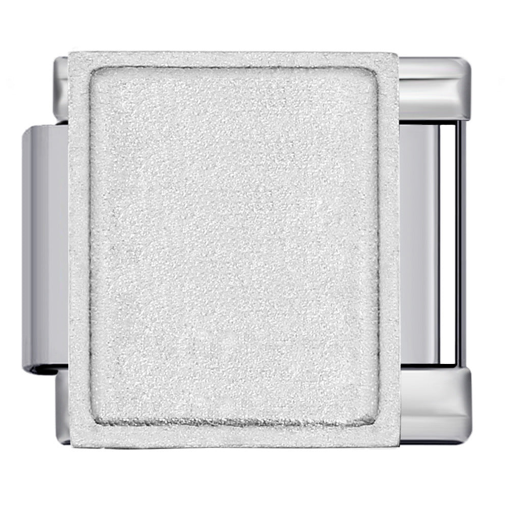 New Photo Empty Base Italian Module Bracelet Round Heart Shaped Titanium Steel DIY Free Splicing Bracelet Accessories