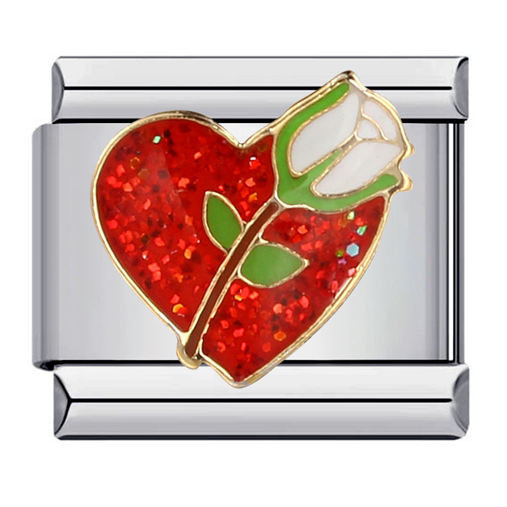 New Holiday Gift Floral Pattern Band Chain Titanium Steel Gold Plated Welded DIY Italian Modular Bracelet Wholesale