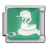 New Anime Cartoon Series Italian Module Bracelet Titanium Steel Welding Oil Dripping DIY Elastic Splicing Bracelet