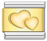 Gold Stamping Pattern Italian Module Bracelet DIY Gold Package Silver Titanium Steel Bracelet Italian Charms