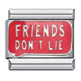 Italian Charm Bracelet Titanium Steel Gold Plated DIY Welded Friendship Series