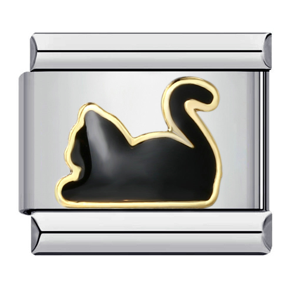 Cross Border Hot Selling Cute Pet Series Titanium Steel Welding Drip Oil Wristband Cartoon DIY Italian Module Bracelet Wholesale