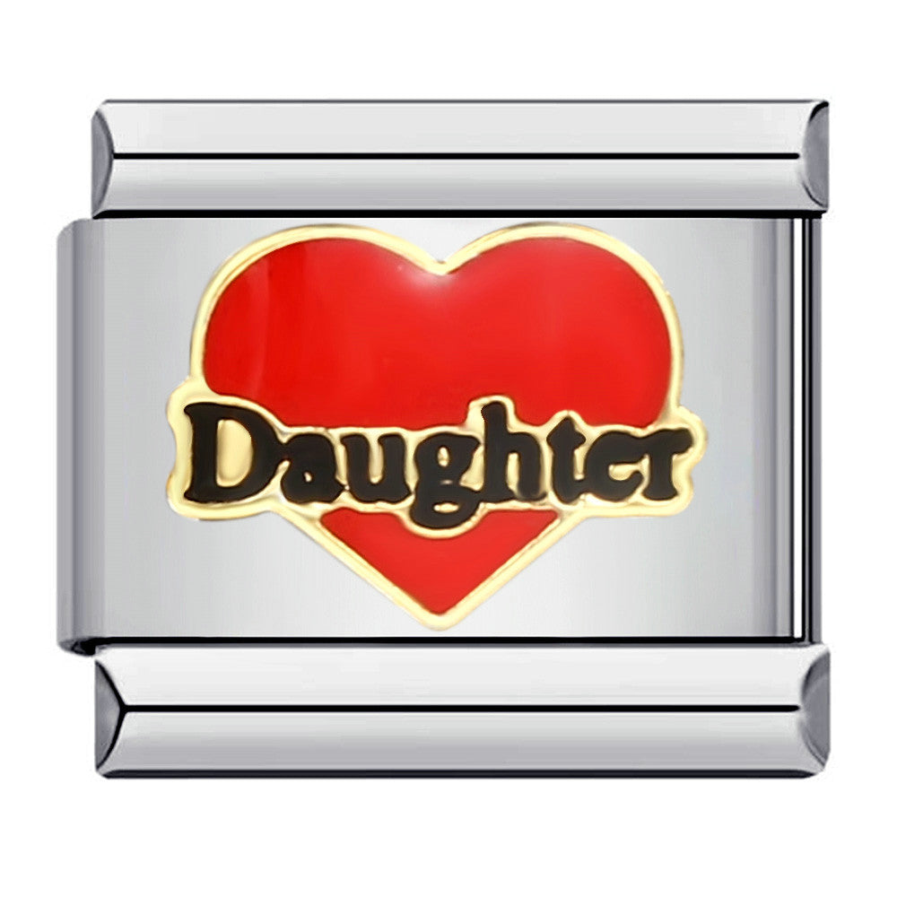 Family Elements DIY Elastic Bracelet Stainless Steel Welding Drip Oil Italian Module Bracelet Accessories Wholesale