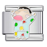 New Cartoon Character Italian Modular Bracelet Stainless Steel Welded DIY Stretch Link Bracelet