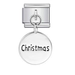 Single Hook Christmas Style Italian Module Bracelet with Gold Sole and Elastic Splicing DIY Titanium Steel Strap Chain