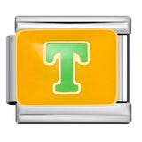 New Color Drip Oil Letter Italian Module Bracelet Titanium Steel Welding DIY Elastic Splicing Fashion Bracelet