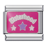 Italian Charm Bracelet Titanium Steel Gold Plated DIY Welded Friendship Series