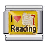 Music Hobby Series Stainless Steel Italian Module Bracelet Titanium Steel Welded Pattern DIY Bangle Wholesale