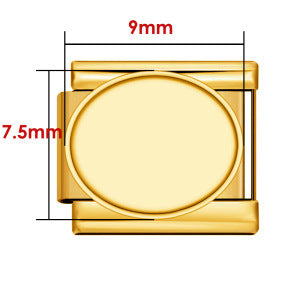 New Photo Empty Base Italian Module Bracelet Round Heart Shaped Titanium Steel DIY Free Splicing Bracelet Accessories