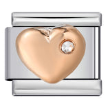 Inlaid New Titanium Steel Welding Oil Drop DIY Italian Module Bracelet Italian Charm Bracelet