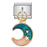 New Charm Pendant Series Italian Module Bracelet Single Hook Titanium Steel Elastic Splicing Strap Chain