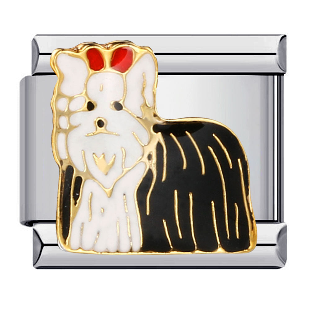 Cute Animal Titanium Steel Gold Plated Italian Charm Bracelet Customizable DIY Jewelry for Women