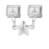 Hot Selling New Product Magnetic Pentagram Italian Module Bracelet Titanium Steel Double Hook DIY Free Splicing Bracelet