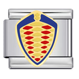 Italian Module Bracelet Automotive Logo Series Titanium Steel Welding Drip Oil DIY Elastic Splicing Table