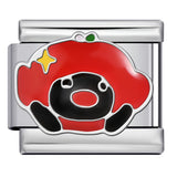 New Cartoon Animation Gold-plated Oil Drop DIY Italian Module Bracelet with Personalized Welding Pattern Stainless Steel Bracelet