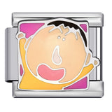 New Cartoon Character Italian Modular Bracelet Stainless Steel Welded DIY Stretch Link Bracelet